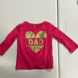 Carters 9 mo “Dad” shirt